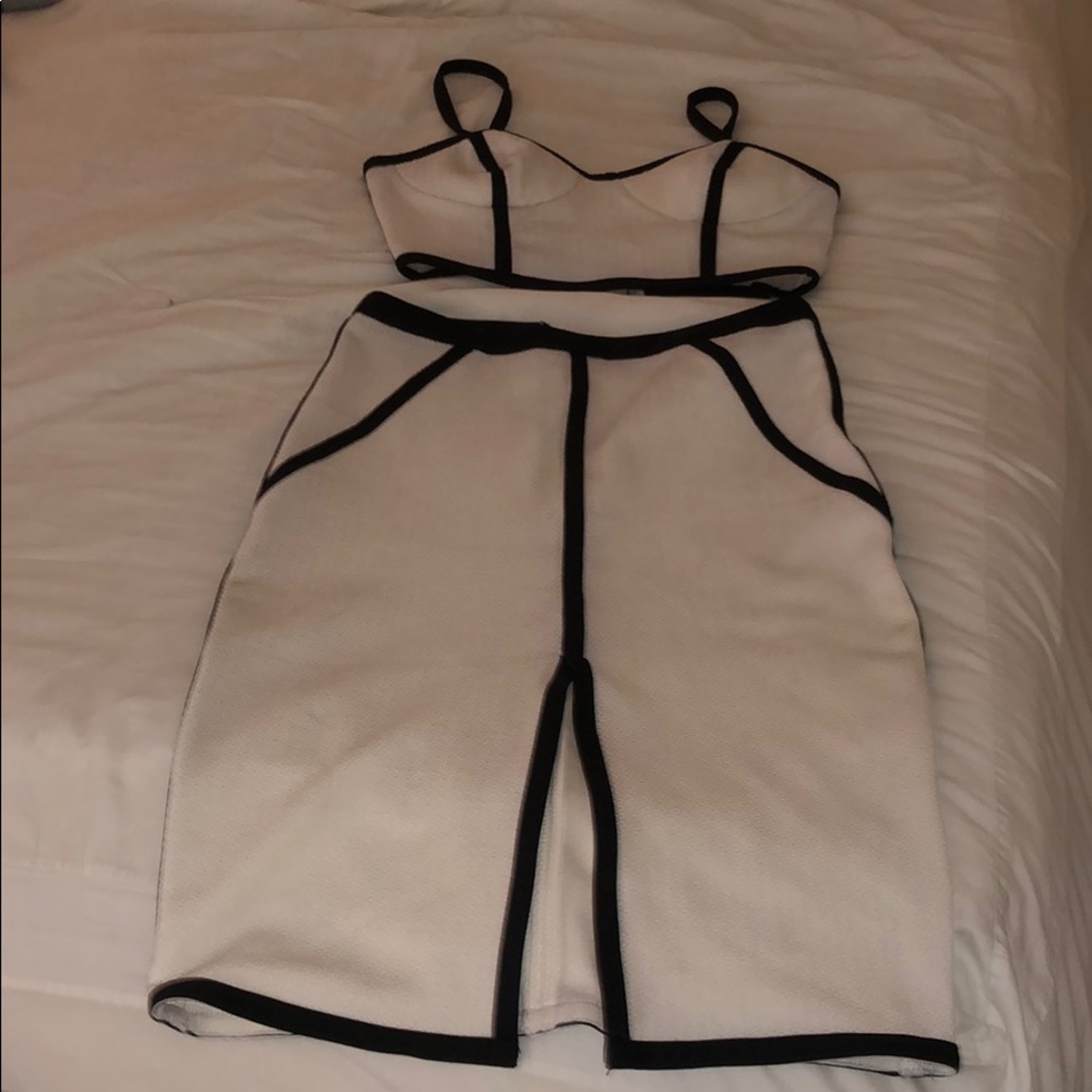 Two piece top and skirt